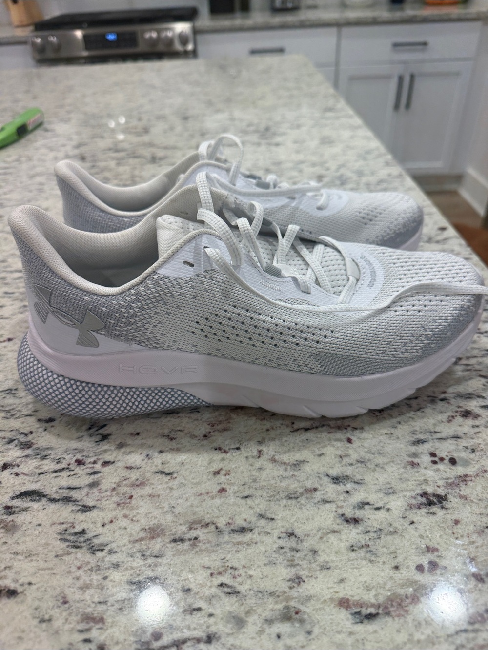 Under Armour Women’s White HOVR Knit Athletic Sneakers